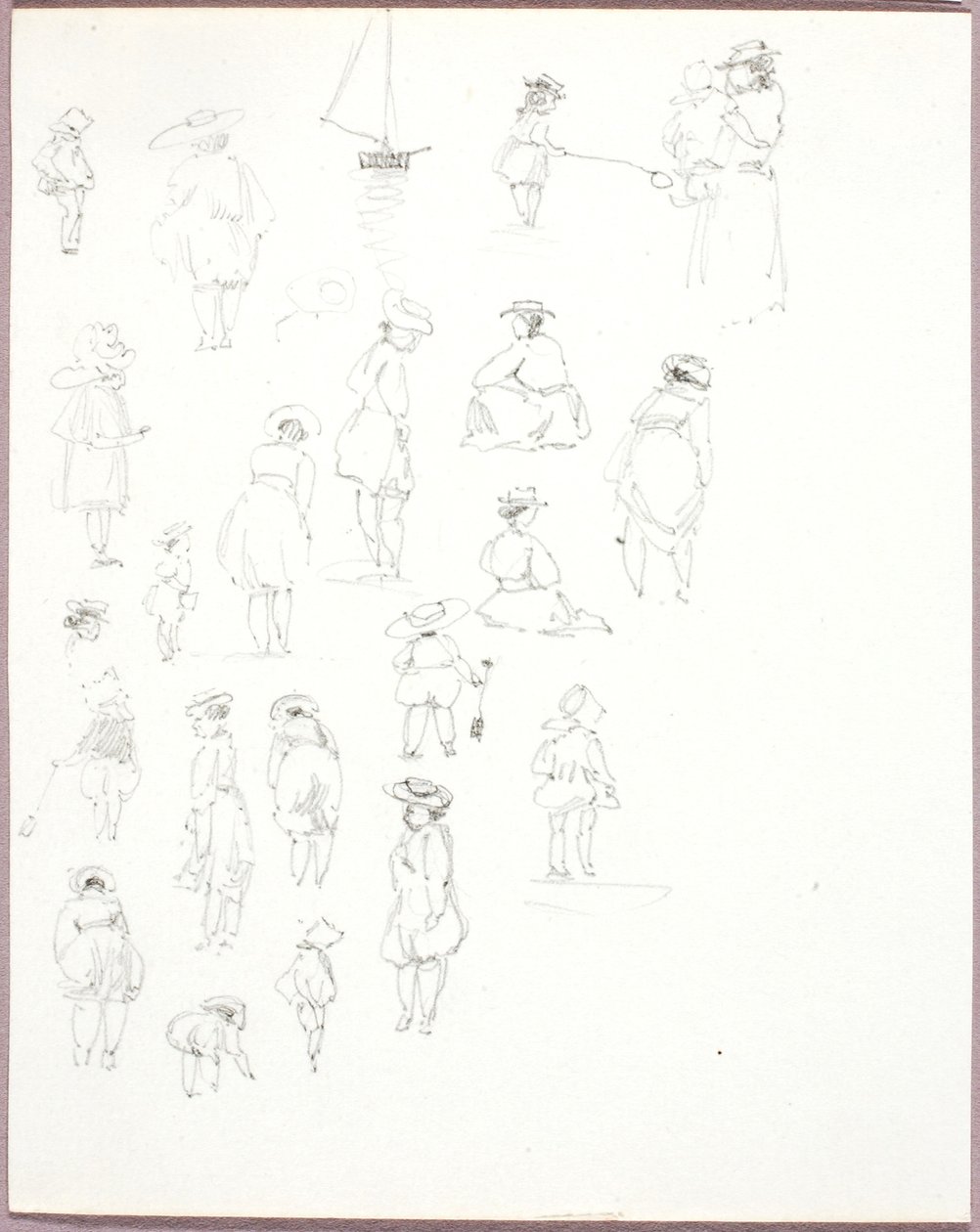 Untitled--Figure Studies from Rear by George Elbert Burr