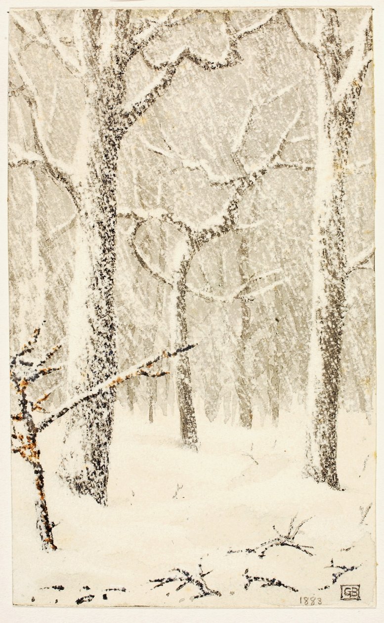 Untitled (Trees in Snow) by George Elbert Burr