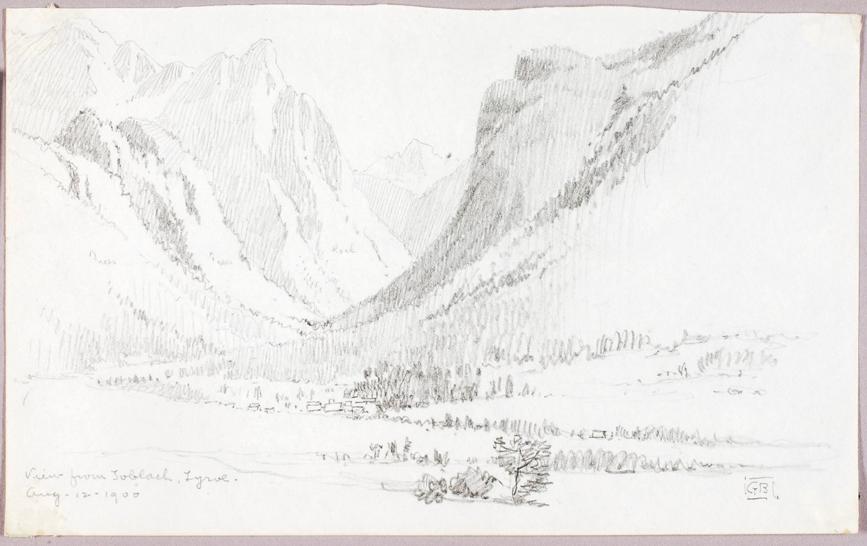 View from Toblach, Tyrol by George Elbert Burr
