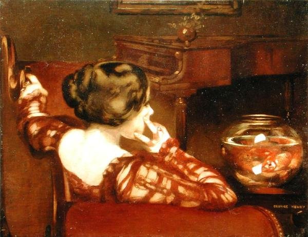 Pensive by George F. Henry