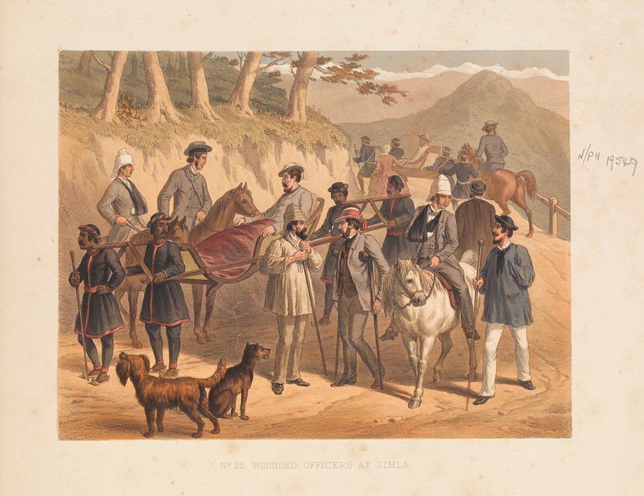 Wounded Officers at Simla by George Francklin Atkinson