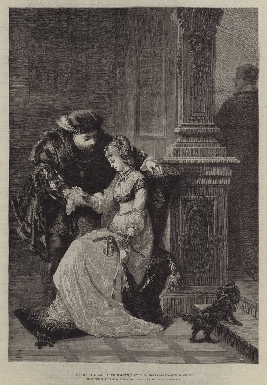 Henry VIII and Anne Boleyn by George Frederick Folingsby