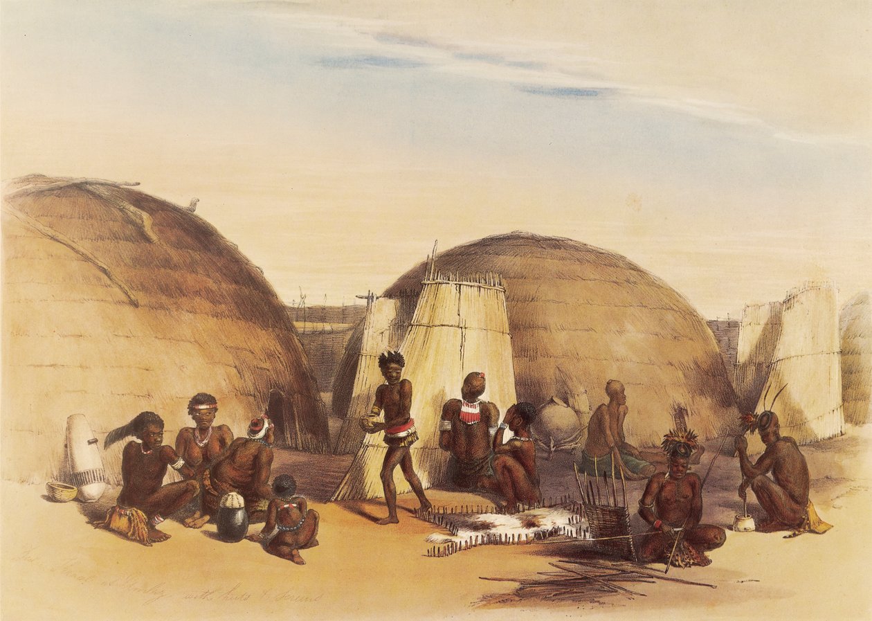 Life in a Zulu kraal by George French Angas