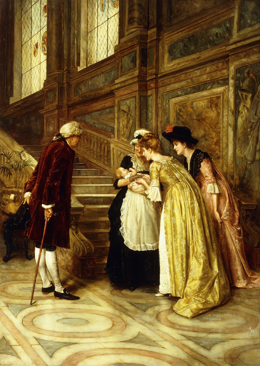 Admiring the Baby by George Goodwin Kilburne