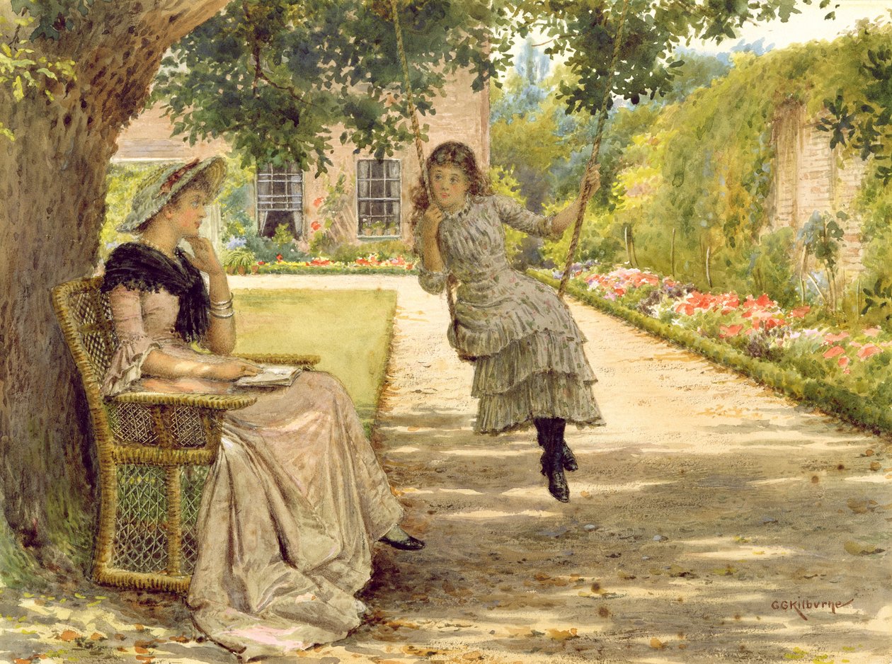 In the Garden by George Goodwin Kilburne
