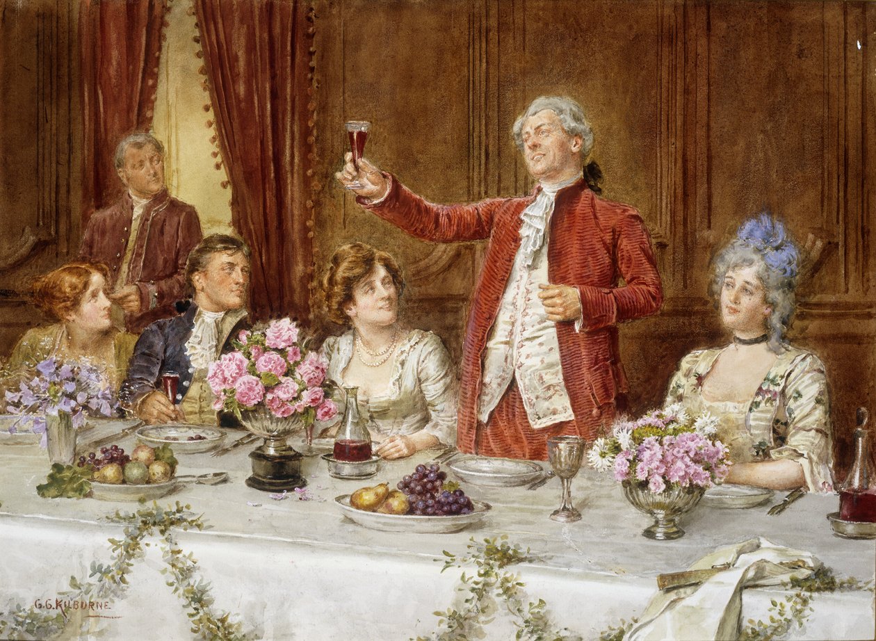 The King! by George Goodwin Kilburne