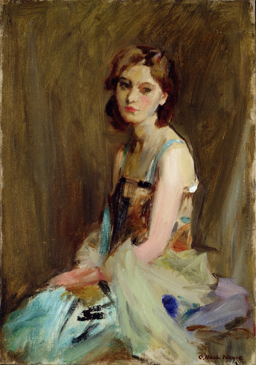 Study of a Young Woman by George Hall Neale