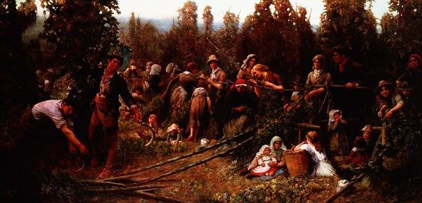 Gathering Grapes by George Harcourt Sephton