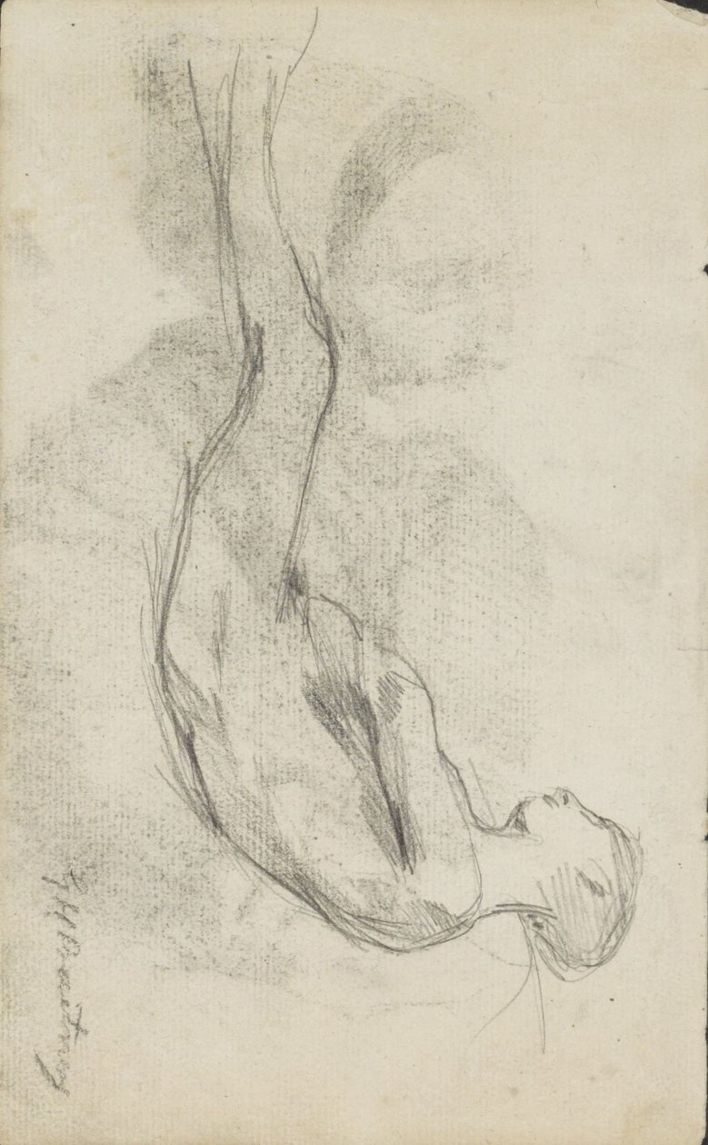Reclining Nude by George Hendrik Breitner (signed by artist)