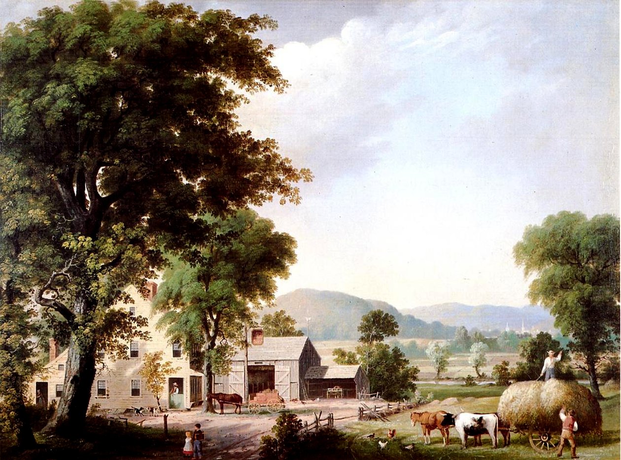 Haying at Jones Inn by George Henry Durrie
