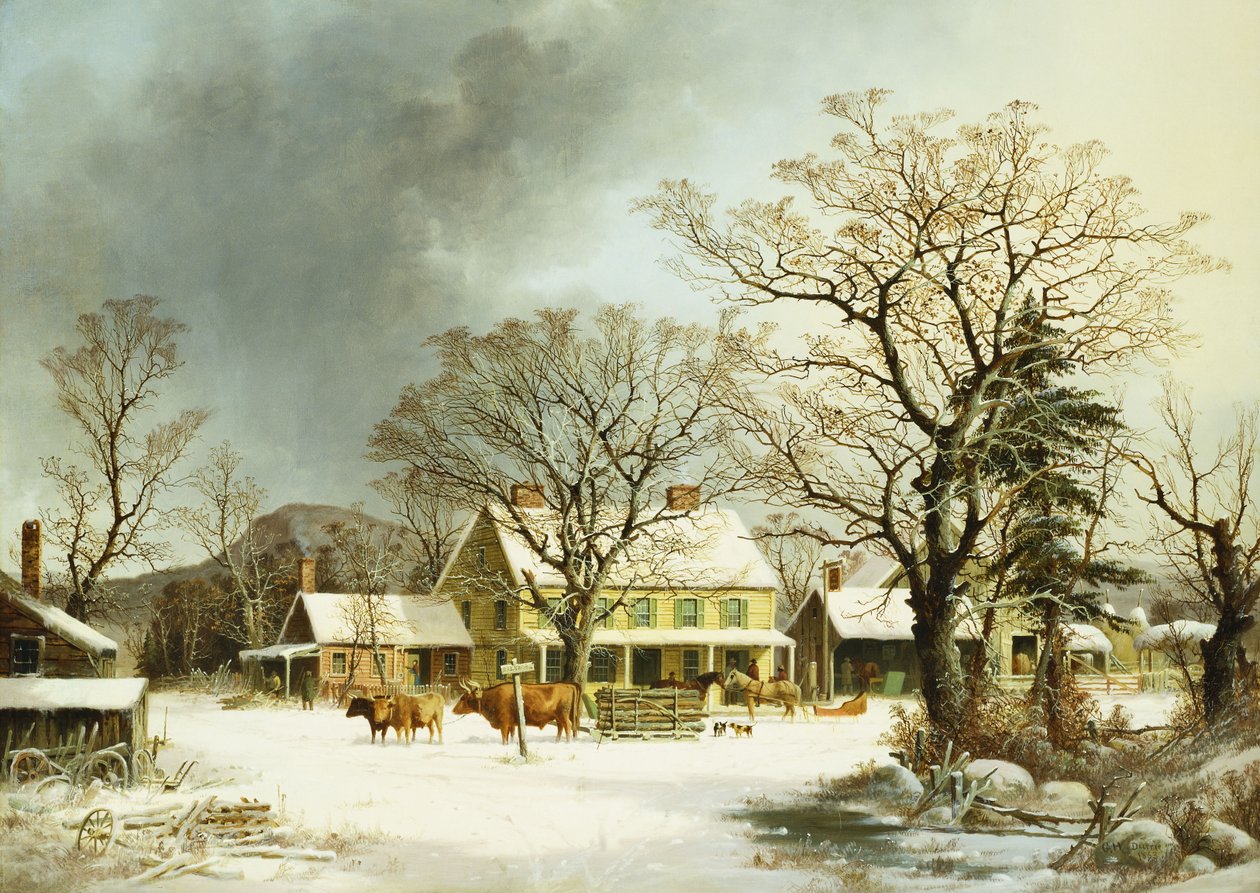 Seven Miles to Salem by George Henry Durrie