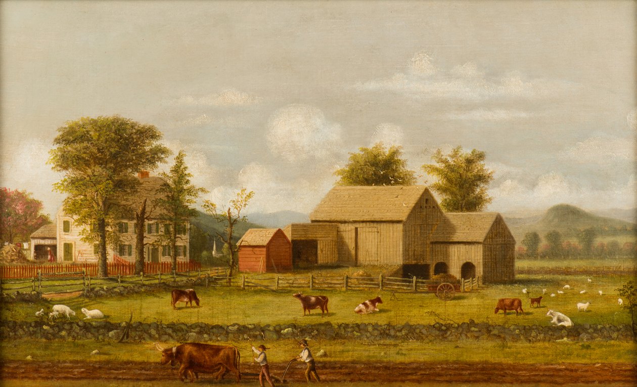 Summer Farm Scene by George Henry Durrie