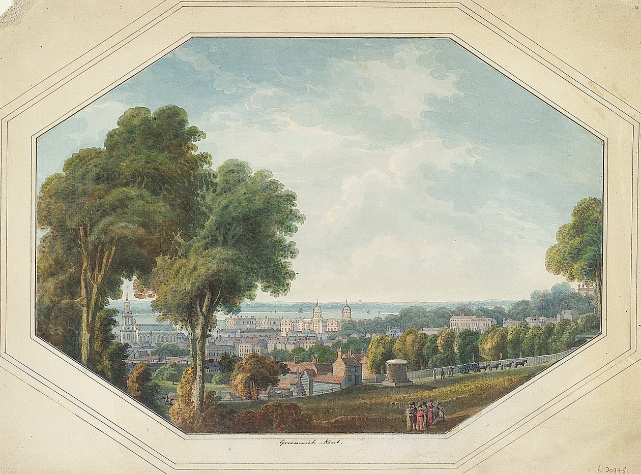 Greenwich from the Point, c.1820 by George Heriot