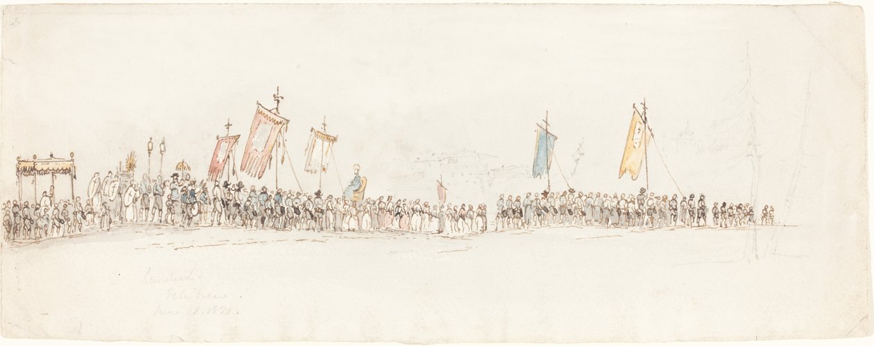 Religious Procession in Landeck by George Jones