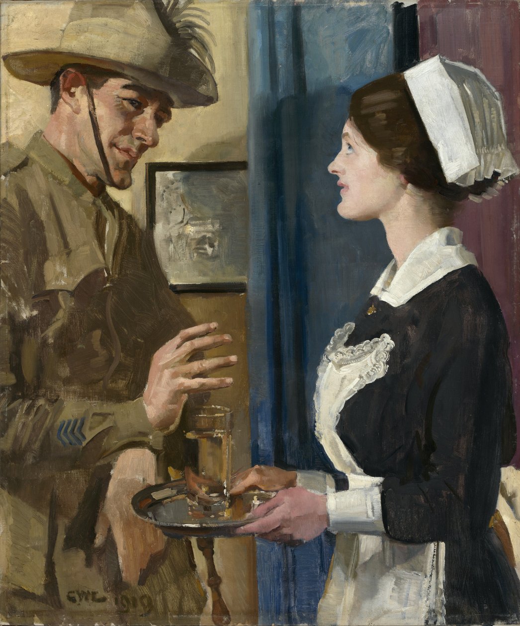 The Trooper and the Maid by George Lambert