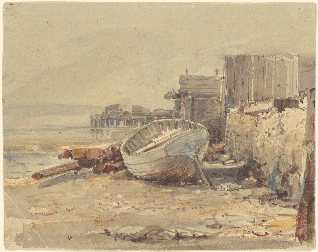 Beached Vessel by George Loring Brown