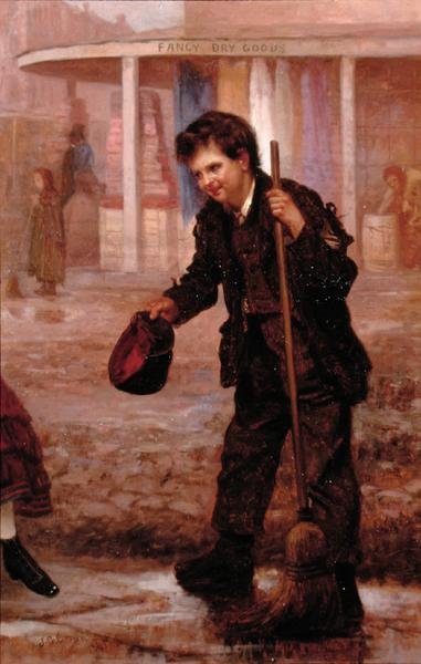 Little Street Sweeper by George Loring Brown