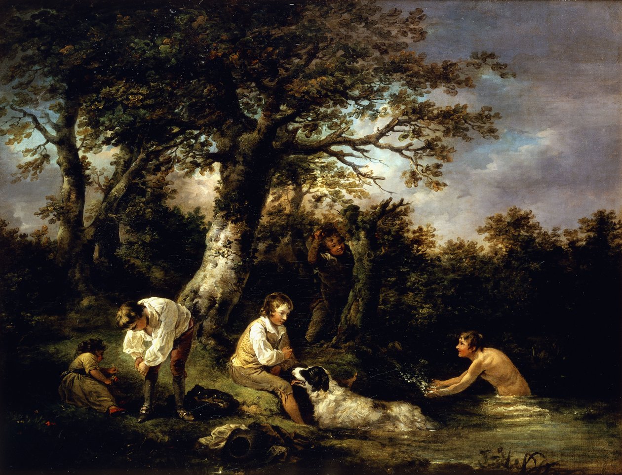 Boys Bathing by George Morland