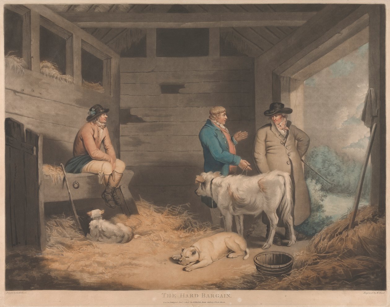 The Hard Bargain by George Morland