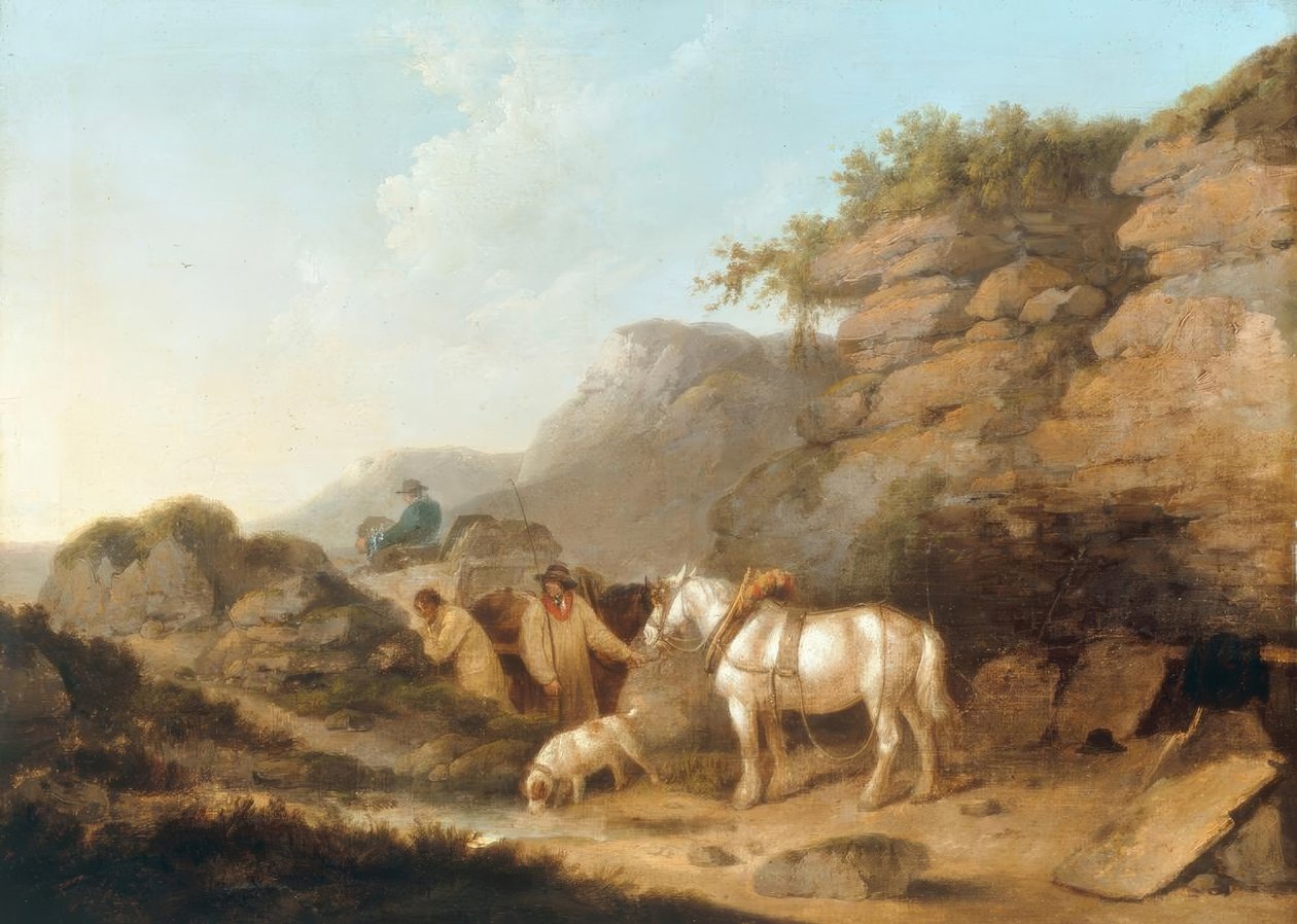 The Slate Quarry by George Morland