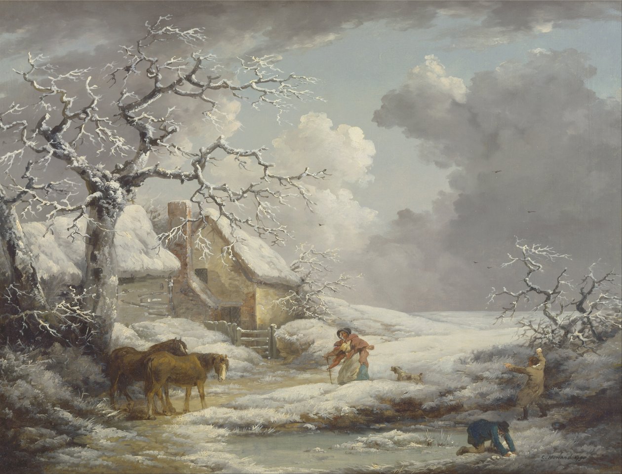 Winter Landscape by George Morland