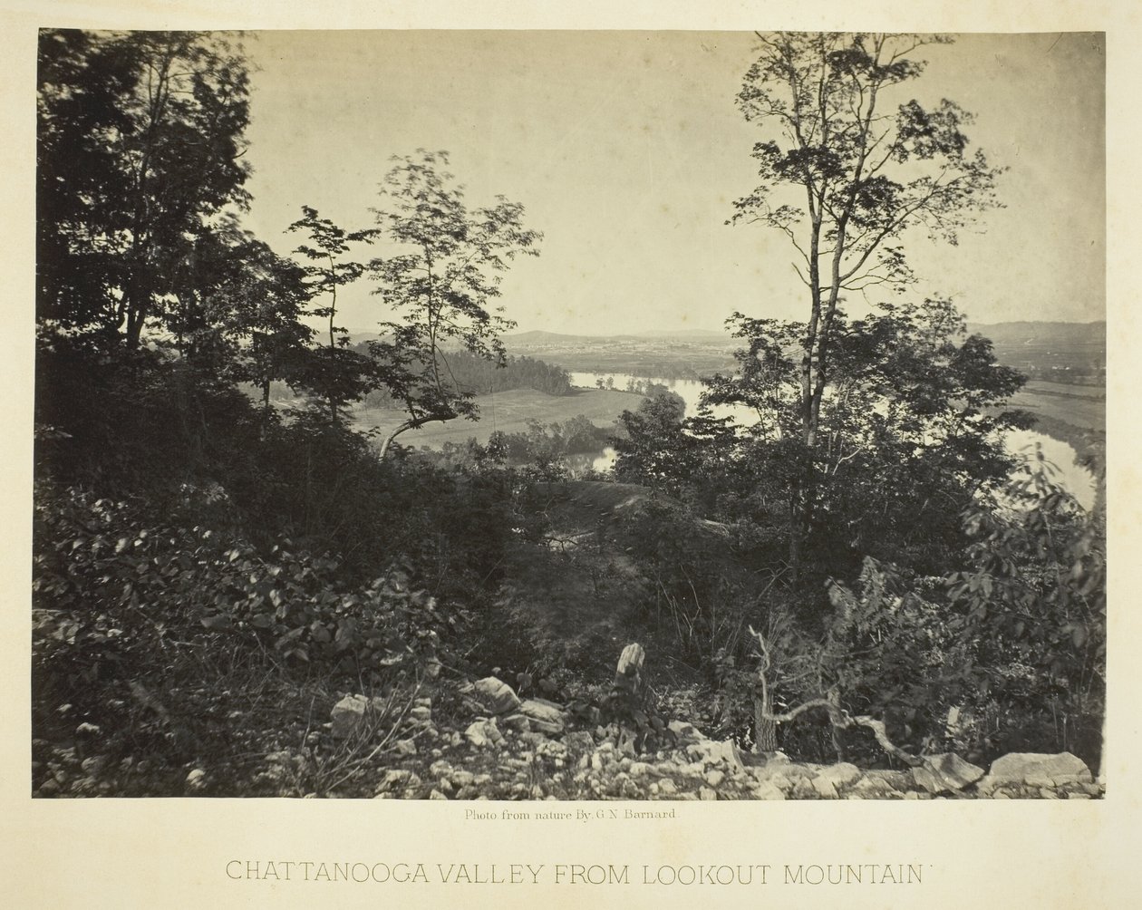 Chattanooga Valley from Lookout Mountain by George N. Barnard