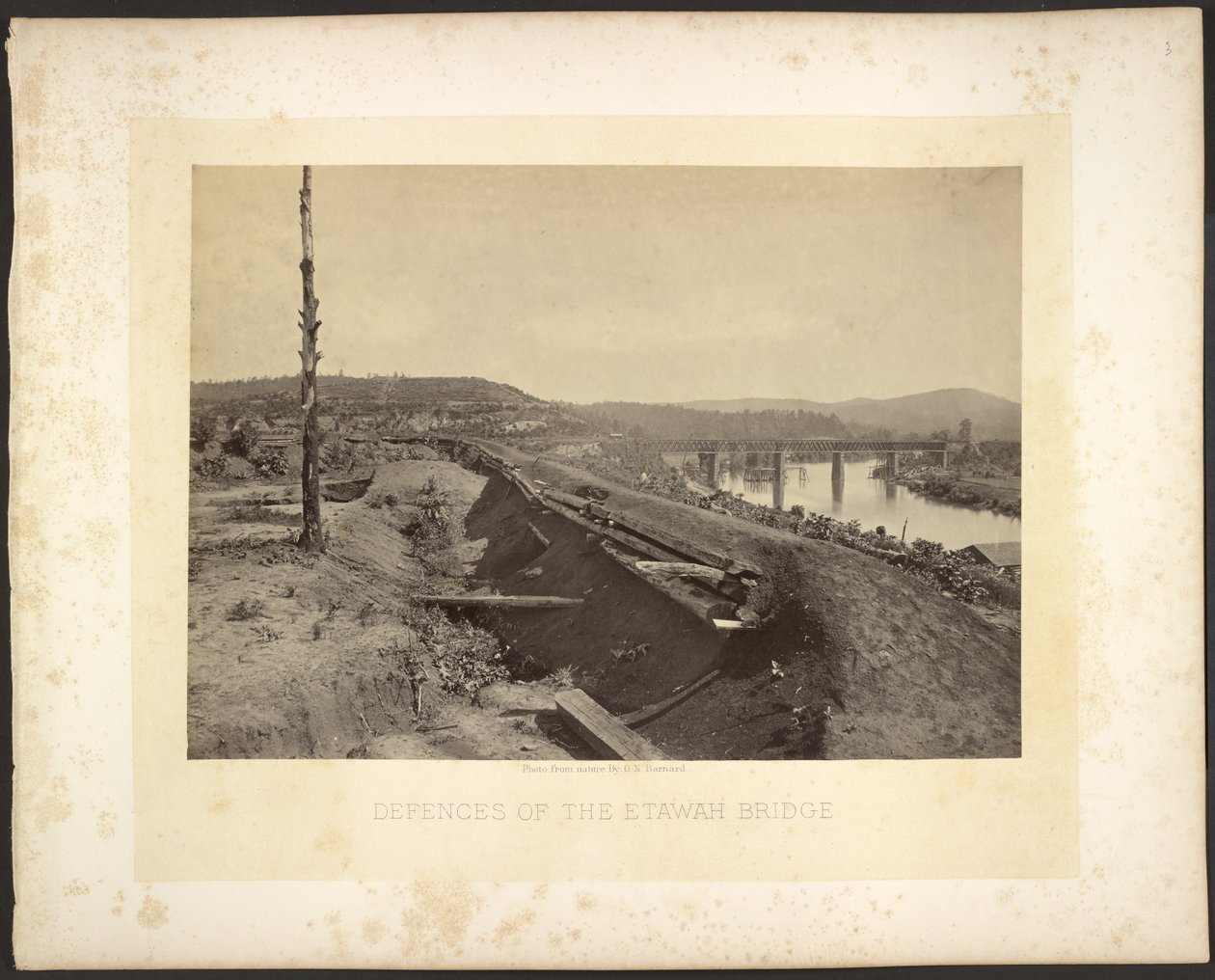 Defenses of the Etawah Bridge by George N. Barnard