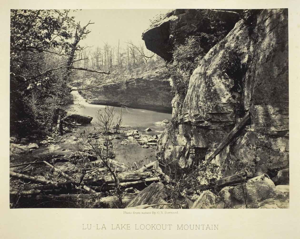 Lu-La Lake Lookout Mountain by George N. Barnard