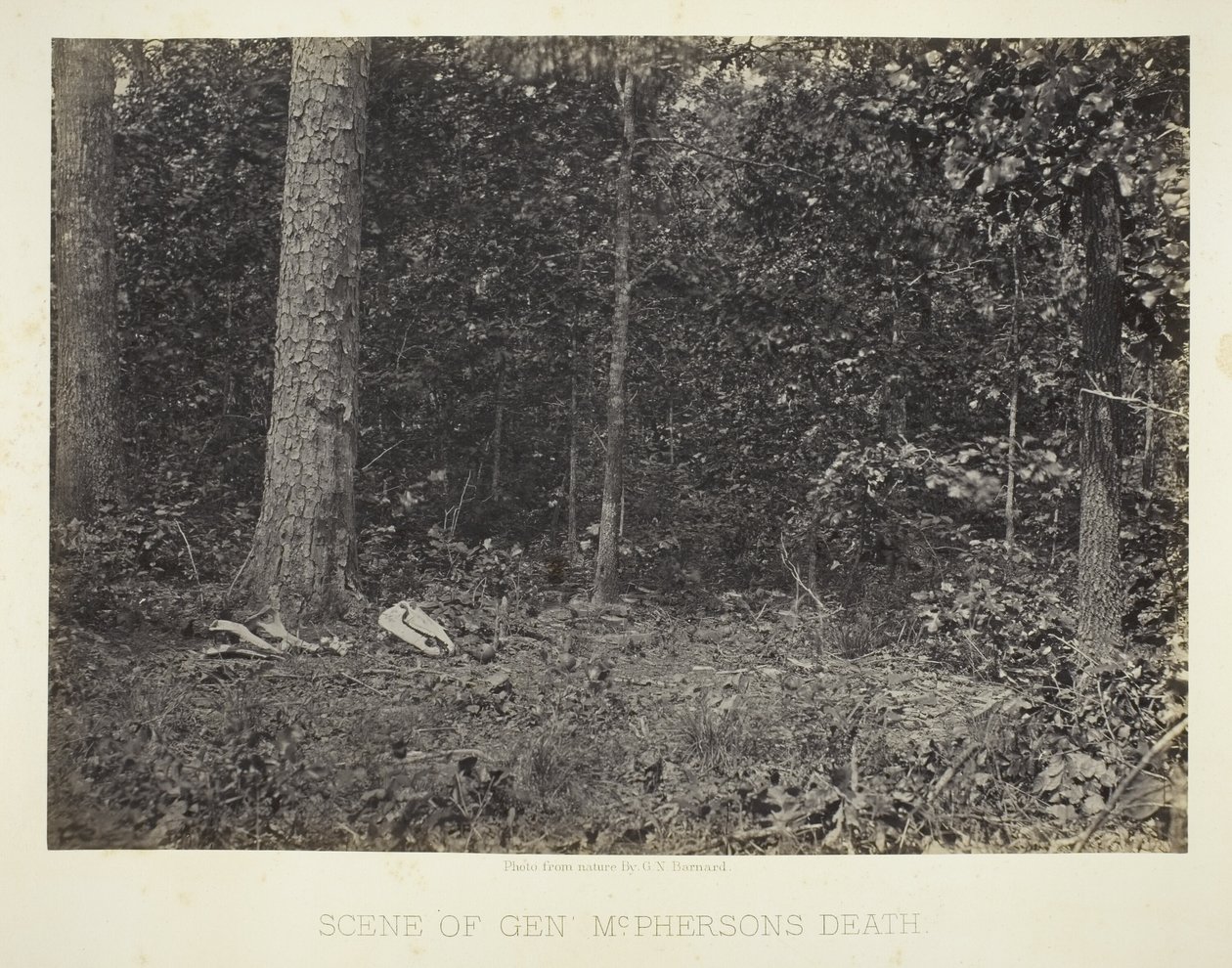 Scene of General McPherson