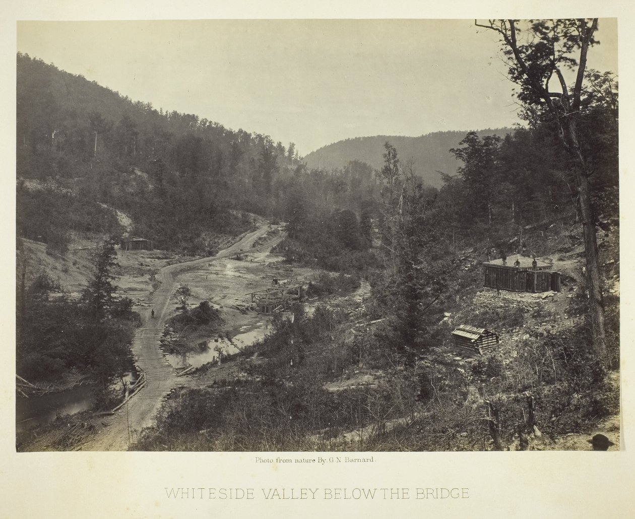 Whiteside Valley Below the Bridge by George N. Barnard