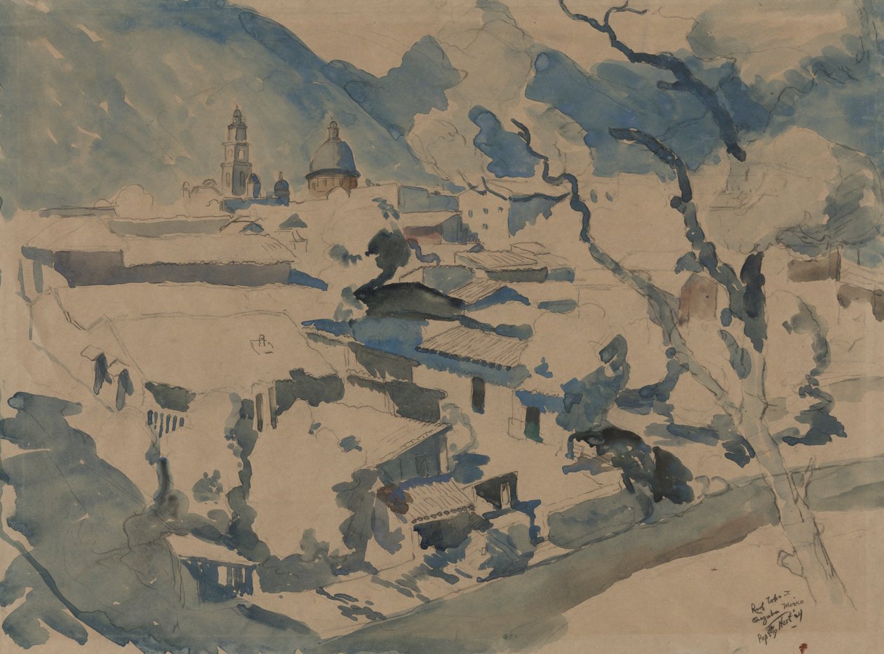Rooftops at Orizaba, Mexico by George Overbury Hart