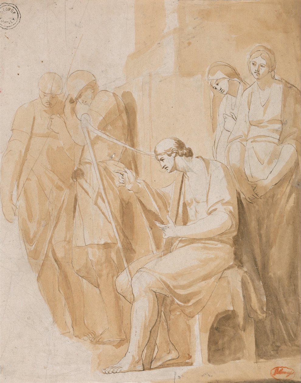 David Playing the Harp by George Romney