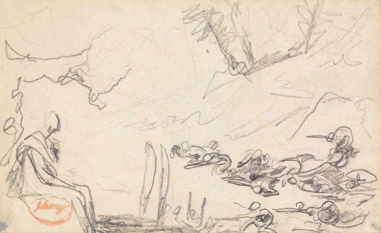 Figure Composition Study 32 by George Romney