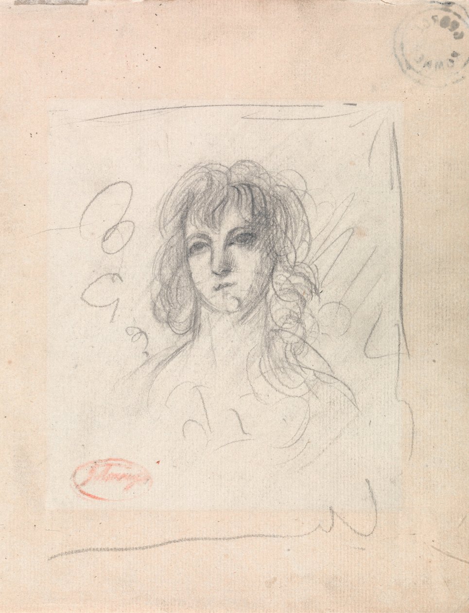 Head of a Woman by George Romney