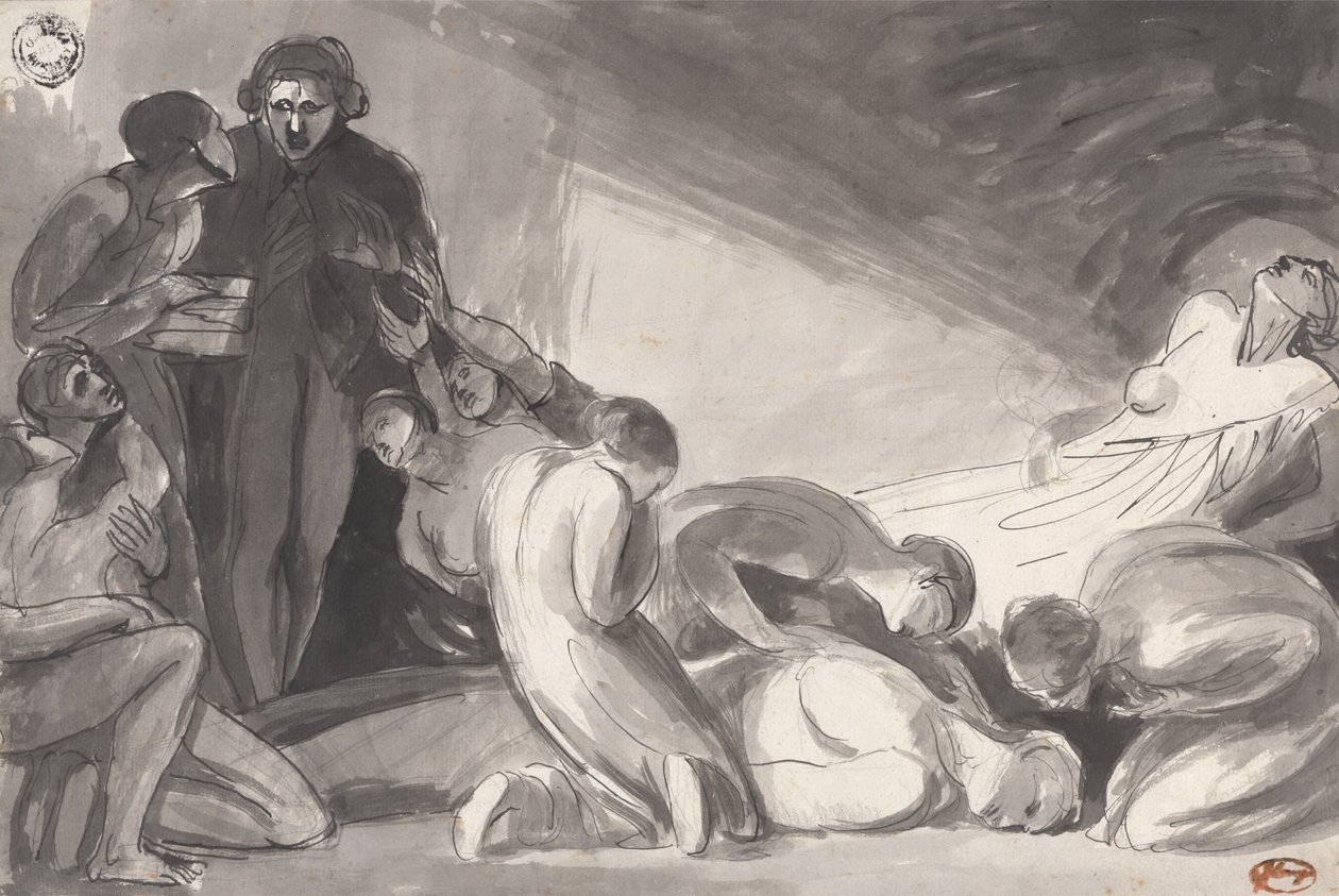 Howard Visiting a Prison by George Romney