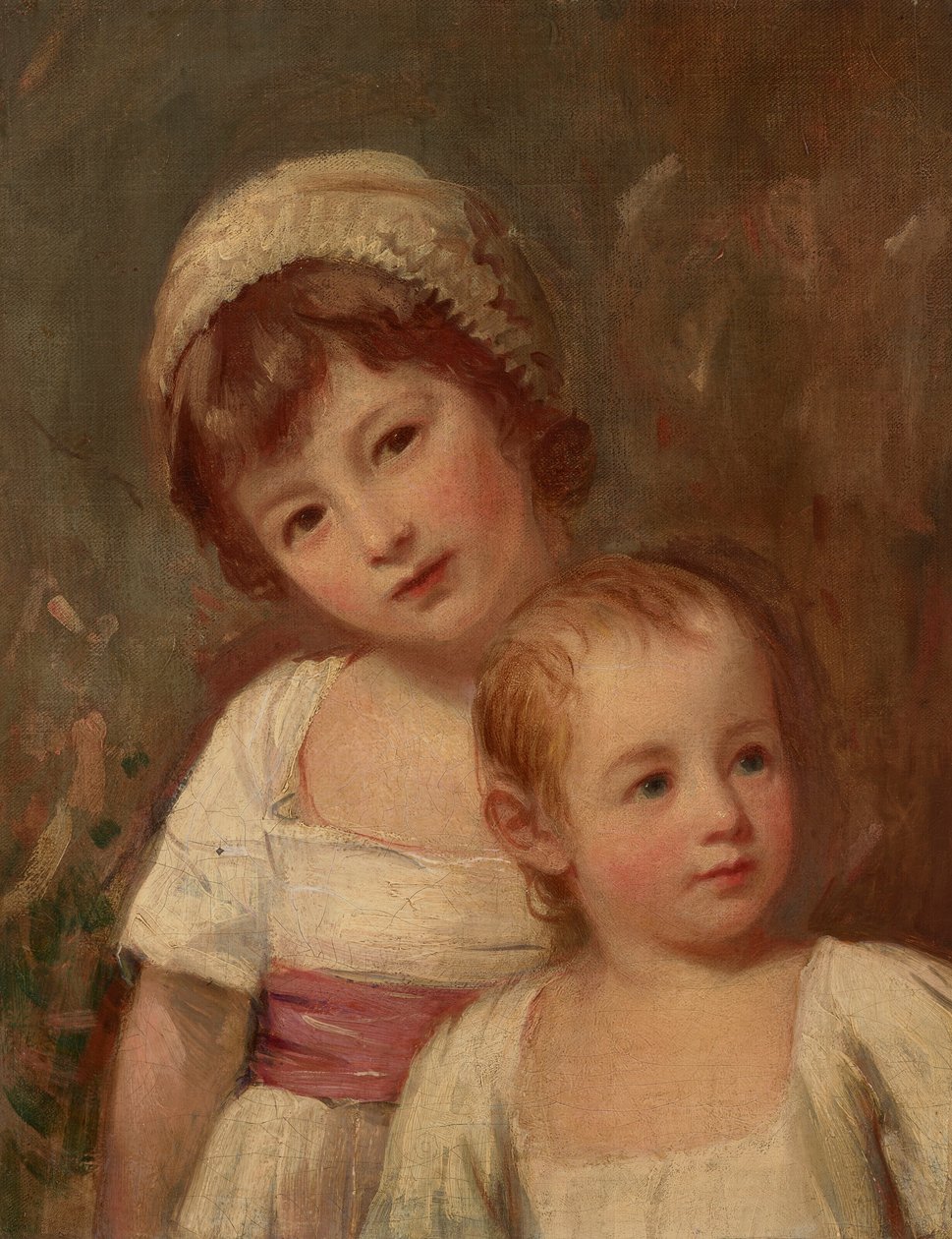 Portrait of Two Children, Half-Length by George Romney
