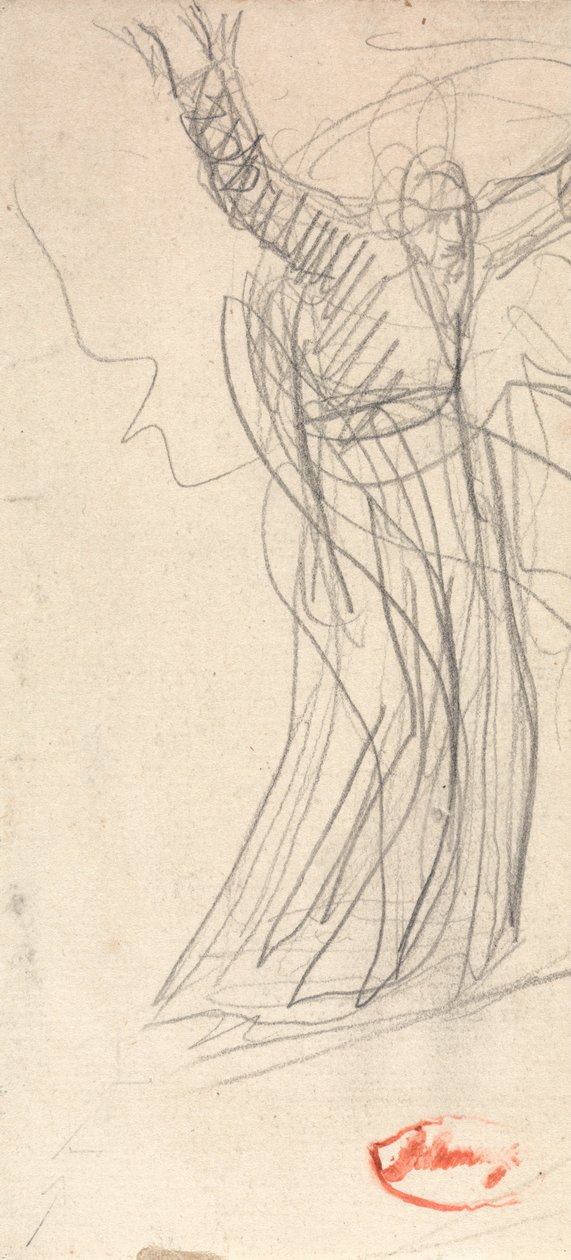 Standing Figure with Upraised Arms by George Romney