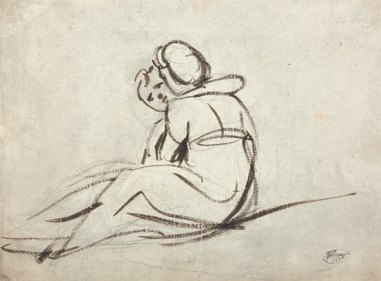 Two Children Embracing by George Romney