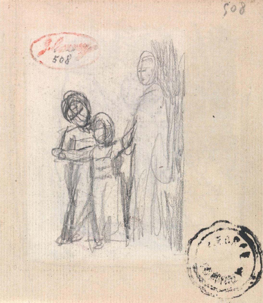 Woman and Two Children by George Romney