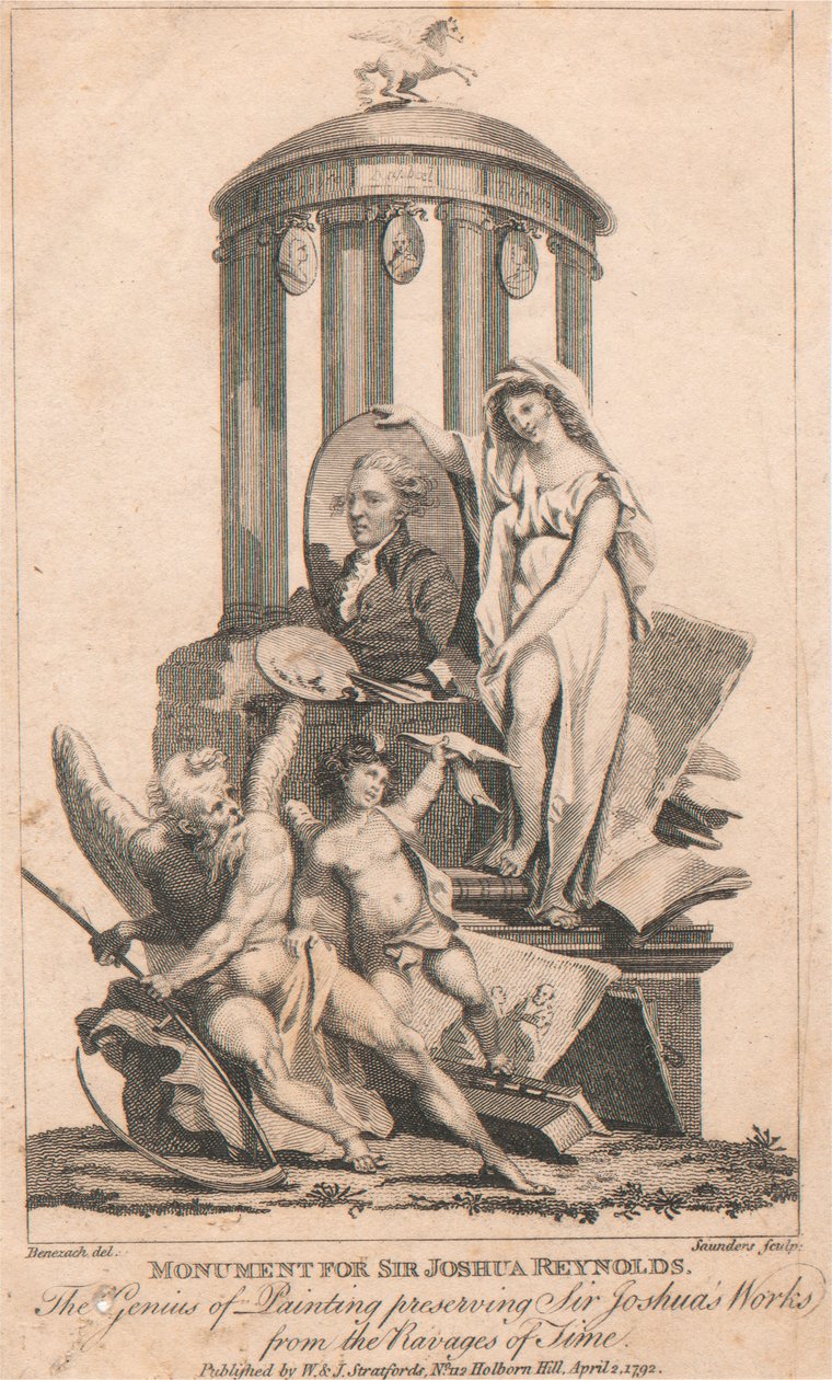 Monument for Sir Joshua Reynolds by George Saunders