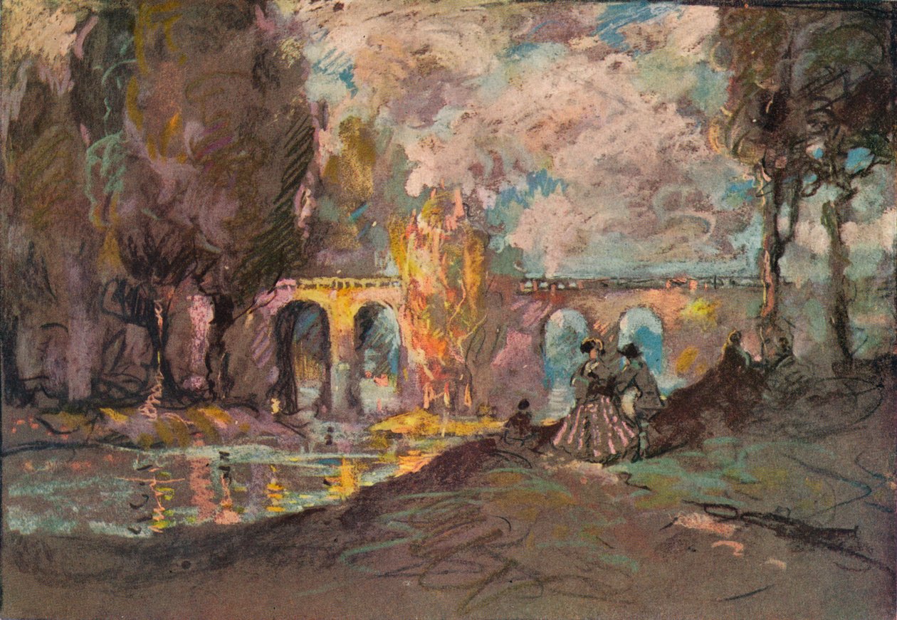A Landscape Time Sketch, c1916 by George Sheringham