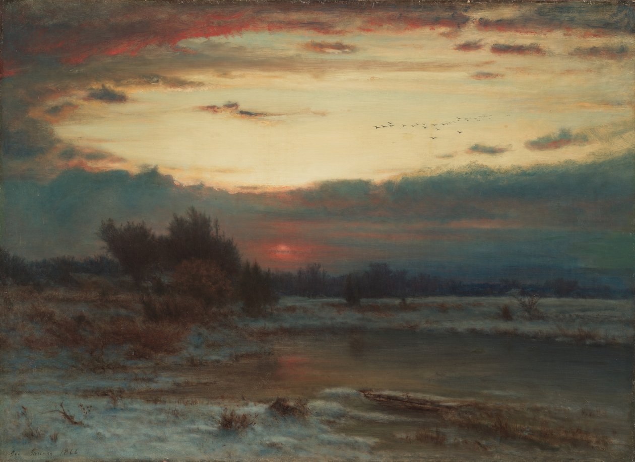 A Winter Sky by George Snr. Inness