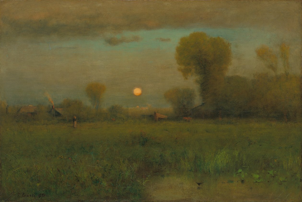 Harvest Moon by George Snr. Inness