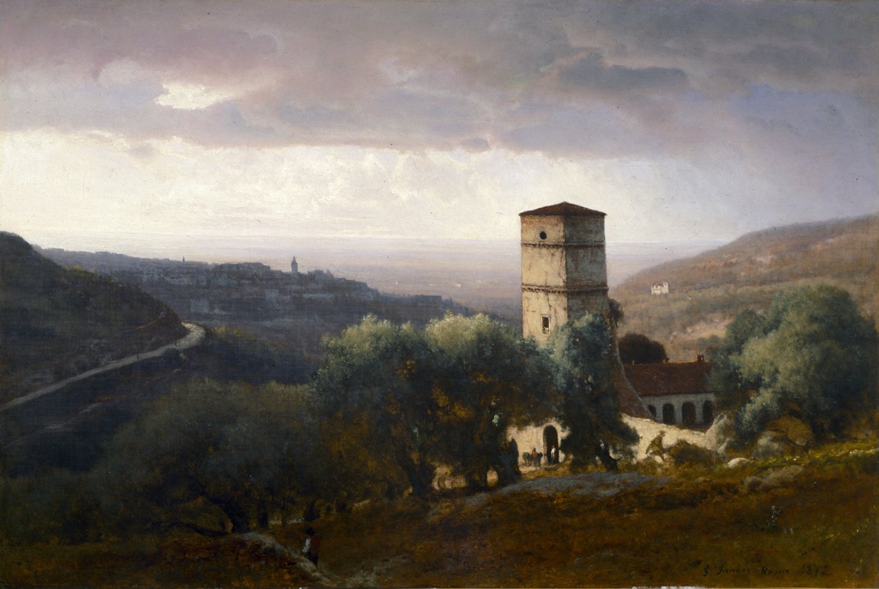 View of Rome from Tivoli by George Snr. Inness