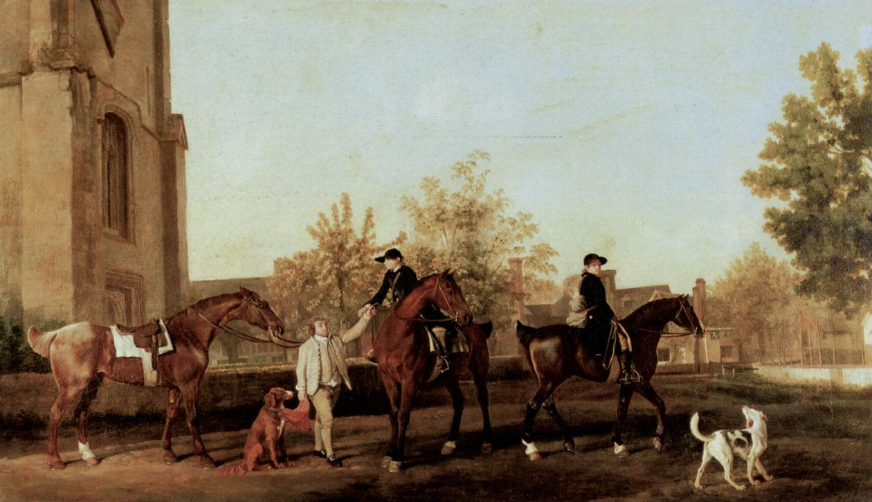 The Hunters Leaving Southill by George Stubbs