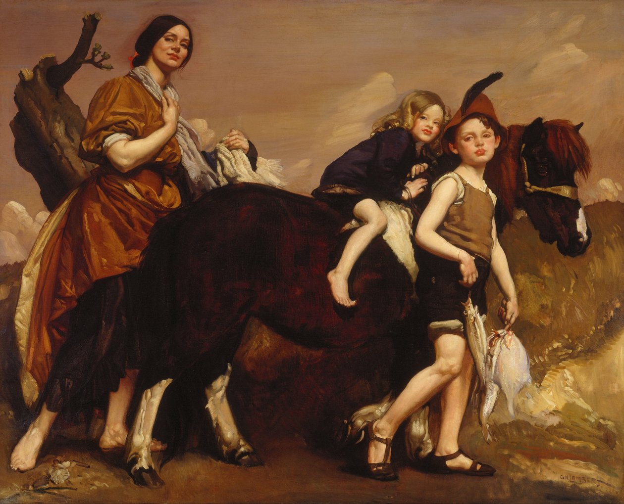 Holiday in Essex by George Washington Lambert