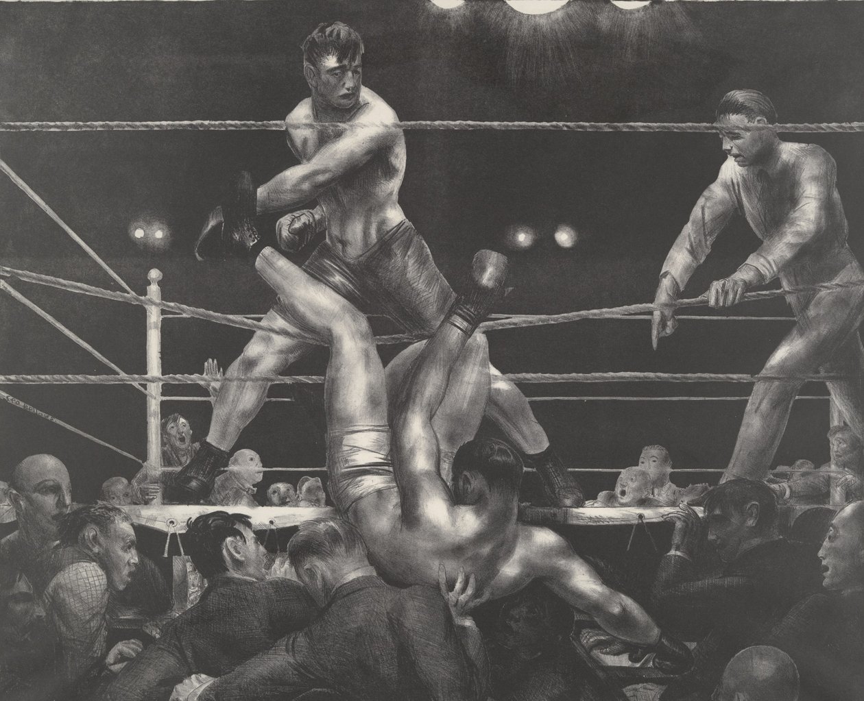 Dempsey and Firpo by George Wesley Bellows