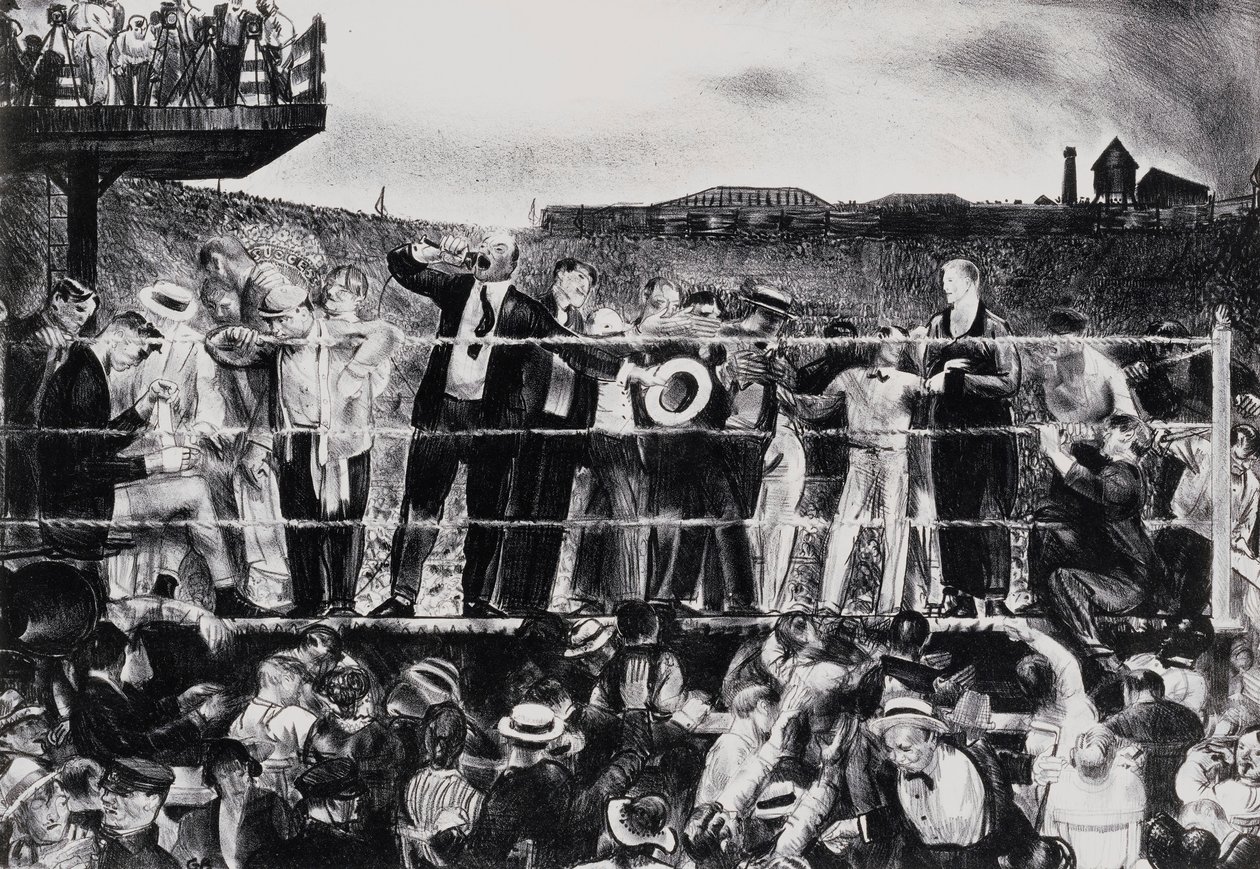 Introducing Georges Carpentier, 1921 by George Wesley Bellows
