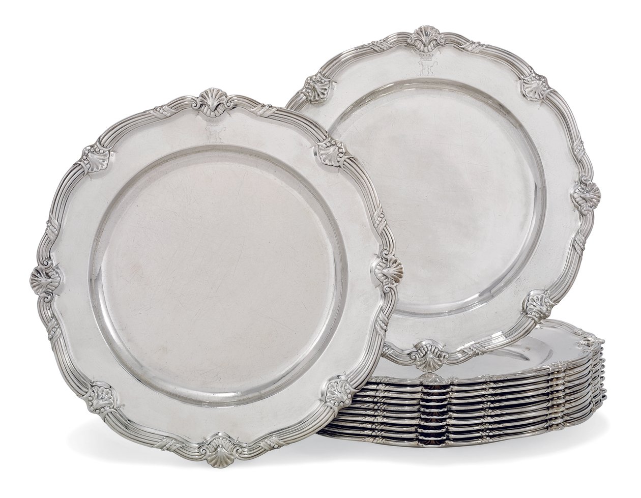 Dinner Plates, The Leinster Service by George Wickes