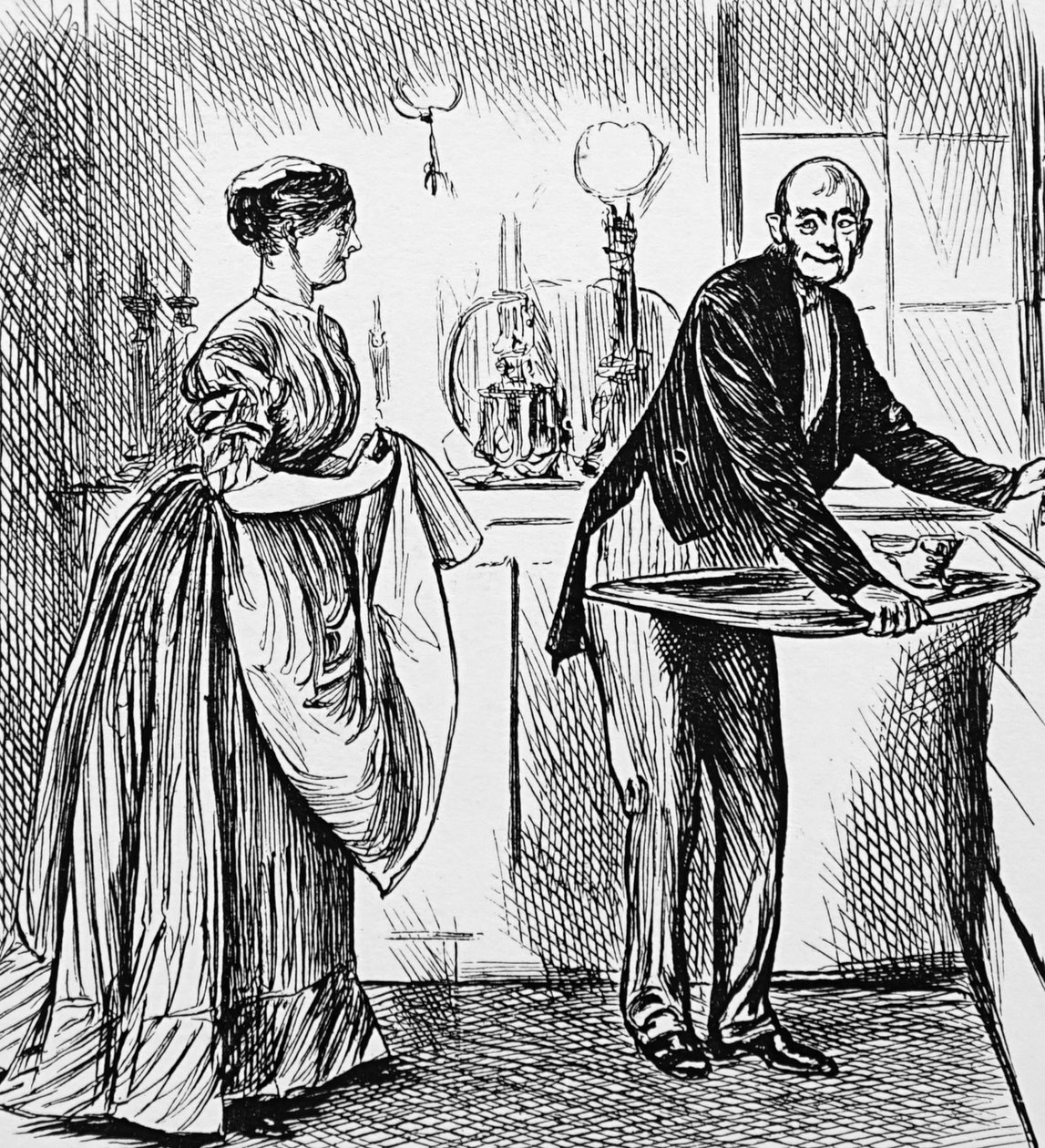 A Cook and Butler by George du Maurier